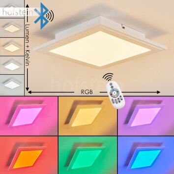 Voisines Taklampa, Panel LED Vit, 1-ljuskällor, Fjärrkontroll, Färgväxlare