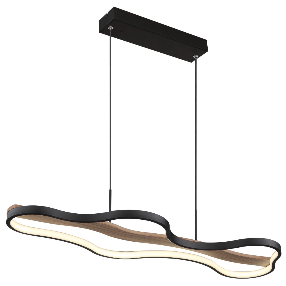 Globo BEZZY Pendellampa LED Svart, 1-ljuskällor, Fjärrkontroll main product photo