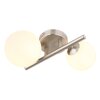 Globo RIHA Vägglampa LED Nickel matt, 2-ljuskällor