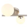 Globo RIHA Vägglampa LED Nickel matt, 2-ljuskällor