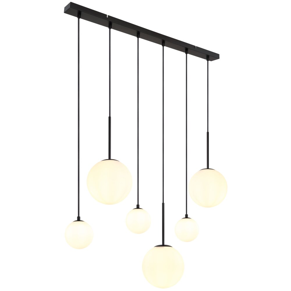Globo HALLIE Pendellampa Svart, 6-ljuskällor main product photo