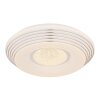 Globo PILLO Taklampa LED Vit, 1-ljuskällor, Fjärrkontroll