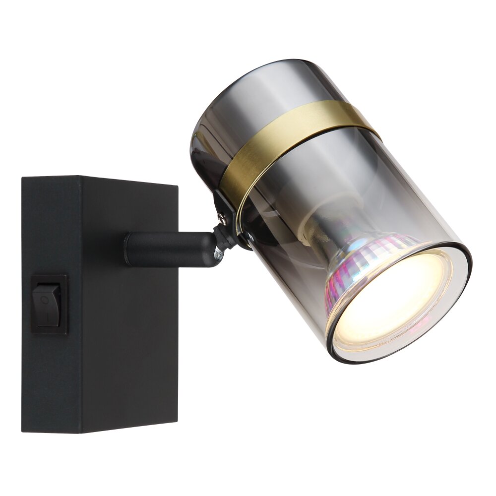 Globo TRABBY Vägglampa, Väggspotlight Svart, 1-ljuskällor main product photo