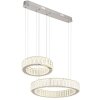 Globo MUCKY Pendellampa LED Krom, 1-ljuskällor, Fjärrkontroll