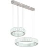 Globo MUCKY Pendellampa LED Krom, 1-ljuskällor, Fjärrkontroll