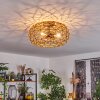 Mulstrand Taklampa Naturfärger, Svart, 3-ljuskällor