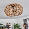 Mulstrand Taklampa Naturfärger, Svart, 3-ljuskällor