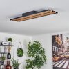 Favorina Taklampa, Panel LED Naturfärger, Svart, 1-ljuskällor