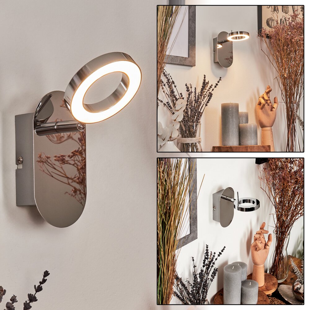 Altamahaw Vägglampa, Väggspotlight LED Silver, 1-ljuskällor main product photo