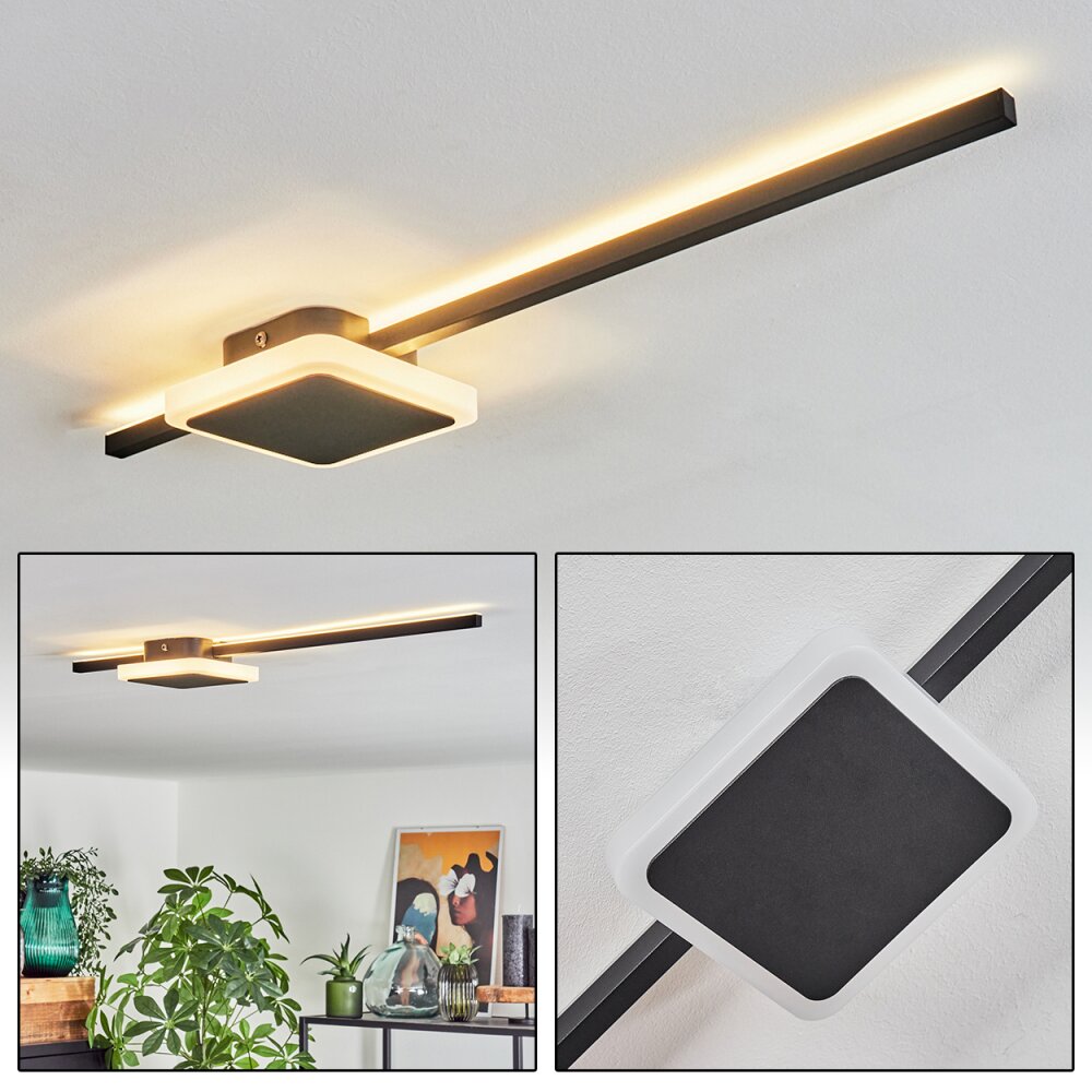 Amdal Taklampa LED Svart, Vit, 2-ljuskällor main product photo