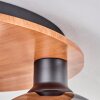 Koyoto Taklampa 30 cm Naturfärger, Svart, 3-ljuskällor
