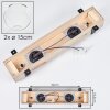Montgomery Taklampa 15 cm Naturfärger, Svart, 2-ljuskällor