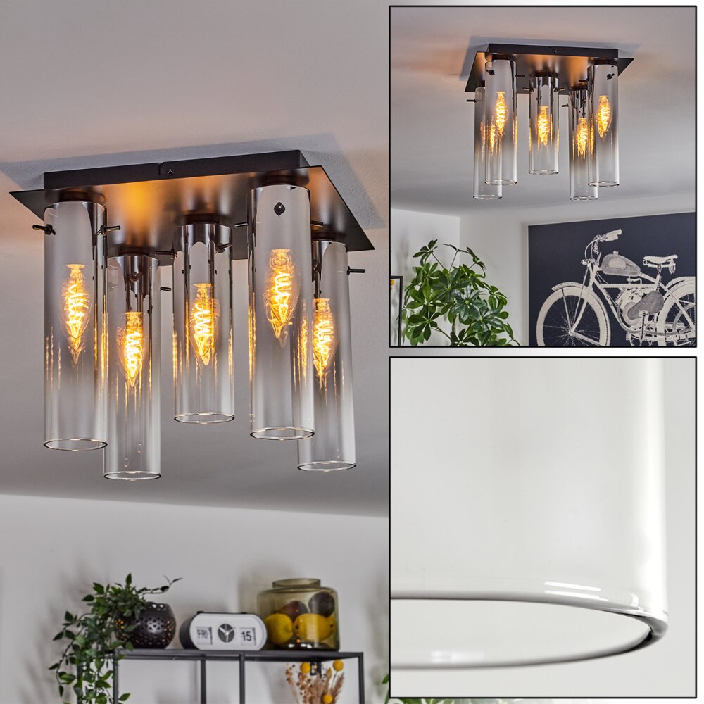 Caimitte Taklampa Svart, 5-ljuskällor main product photo