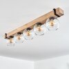 Montgomery Taklampa 15 cm Naturfärger, Svart, 5-ljuskällor