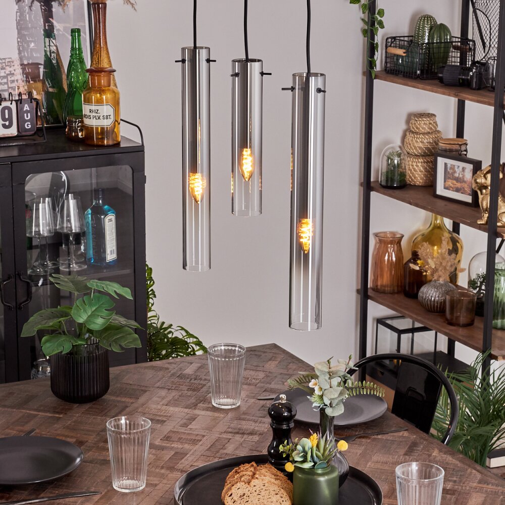 Caimitte Pendellampa Klart, Rökfärger, 3-ljuskällor main product photo