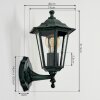 Loria vägglampa utomhus Grön, Svart, 1-ljuskällor