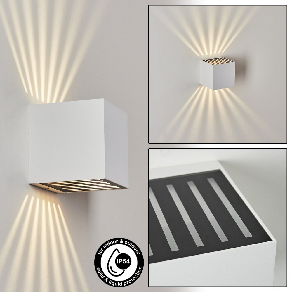 Barrero vägglampa utomhus, Up & Down Lampa LED Vit, 1-ljuskällor main product photo