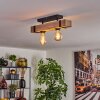 Montgomery Taklampa Naturfärger, Svart, 2-ljuskällor