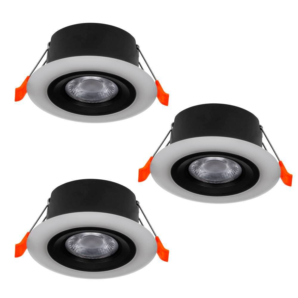 Eglo CALONGE Infälld lampa LED Svart, Vit, 3-ljuskällor main product photo