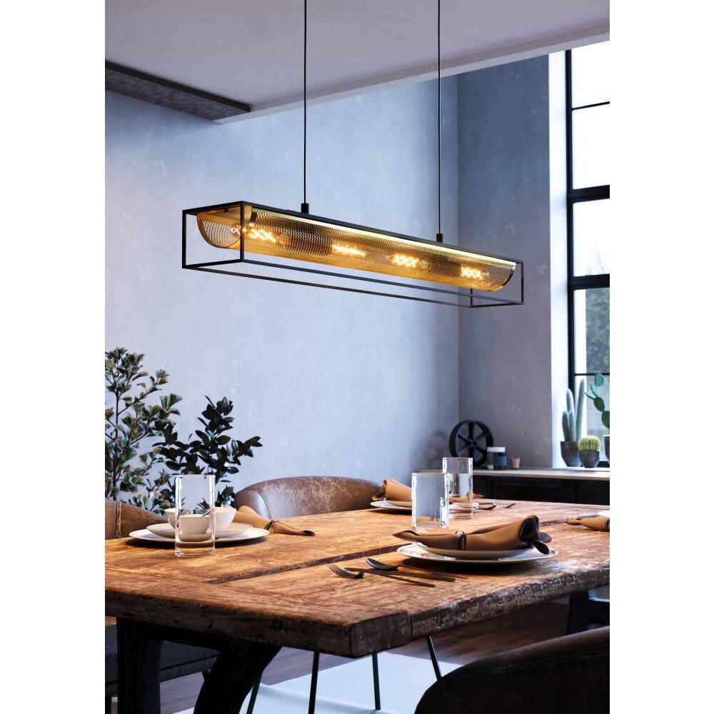 Eglo NOHALES Pendellampa Svart, 4-ljuskällor main product photo