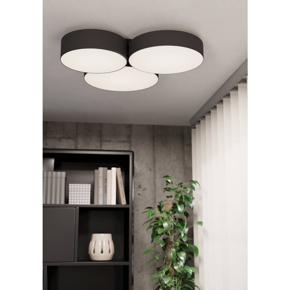Eglo BARBANO-Z Taklampa LED Svart, 3-ljuskällor main product photo