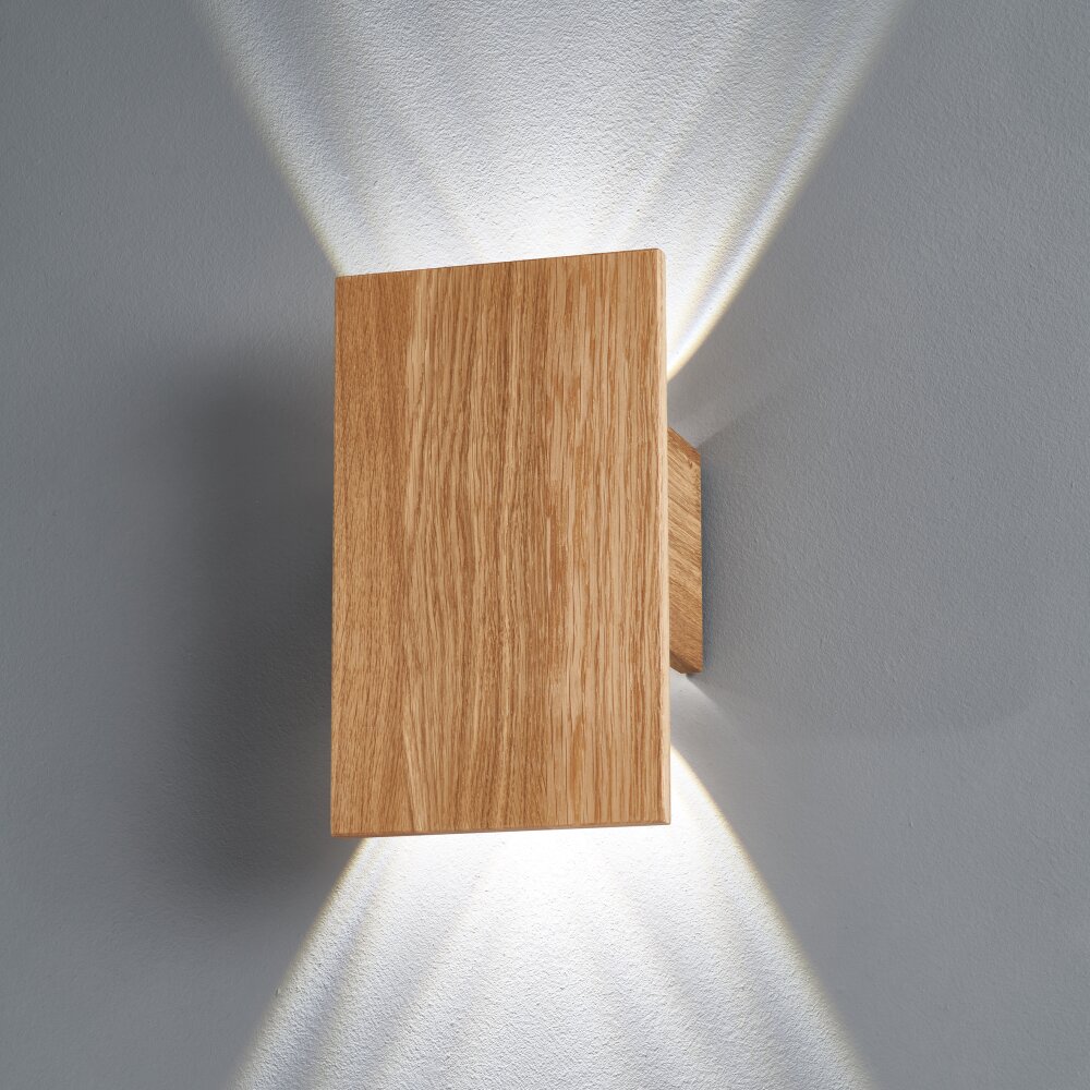 Honsel Lampor SHINE-WOOD Vägglampa LED Naturfärger, 4-ljuskällor main product photo