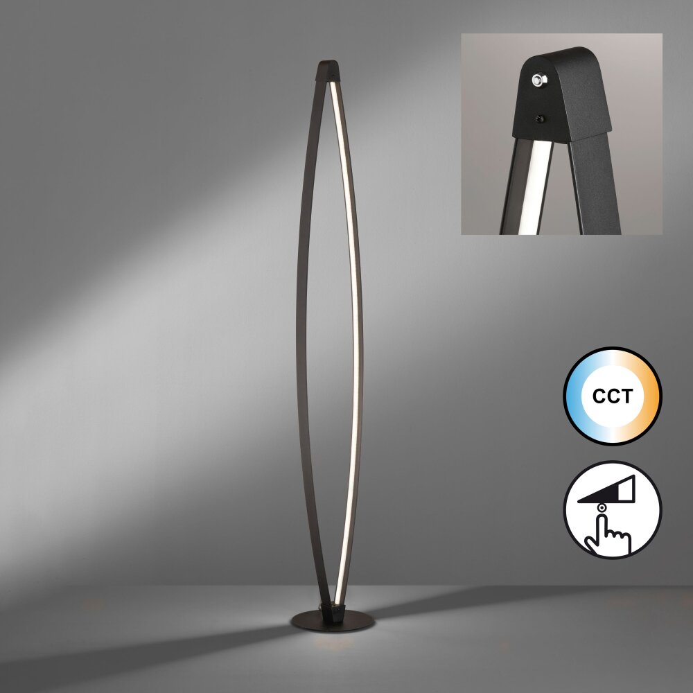 Honsel Lampor Fenga Golvlampa LED Svart, 1-ljuskällor main product photo