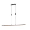 Honsel Lampor SHINE-WOOD Pendelbelysning LED Nickel matt, 1-ljuskällor