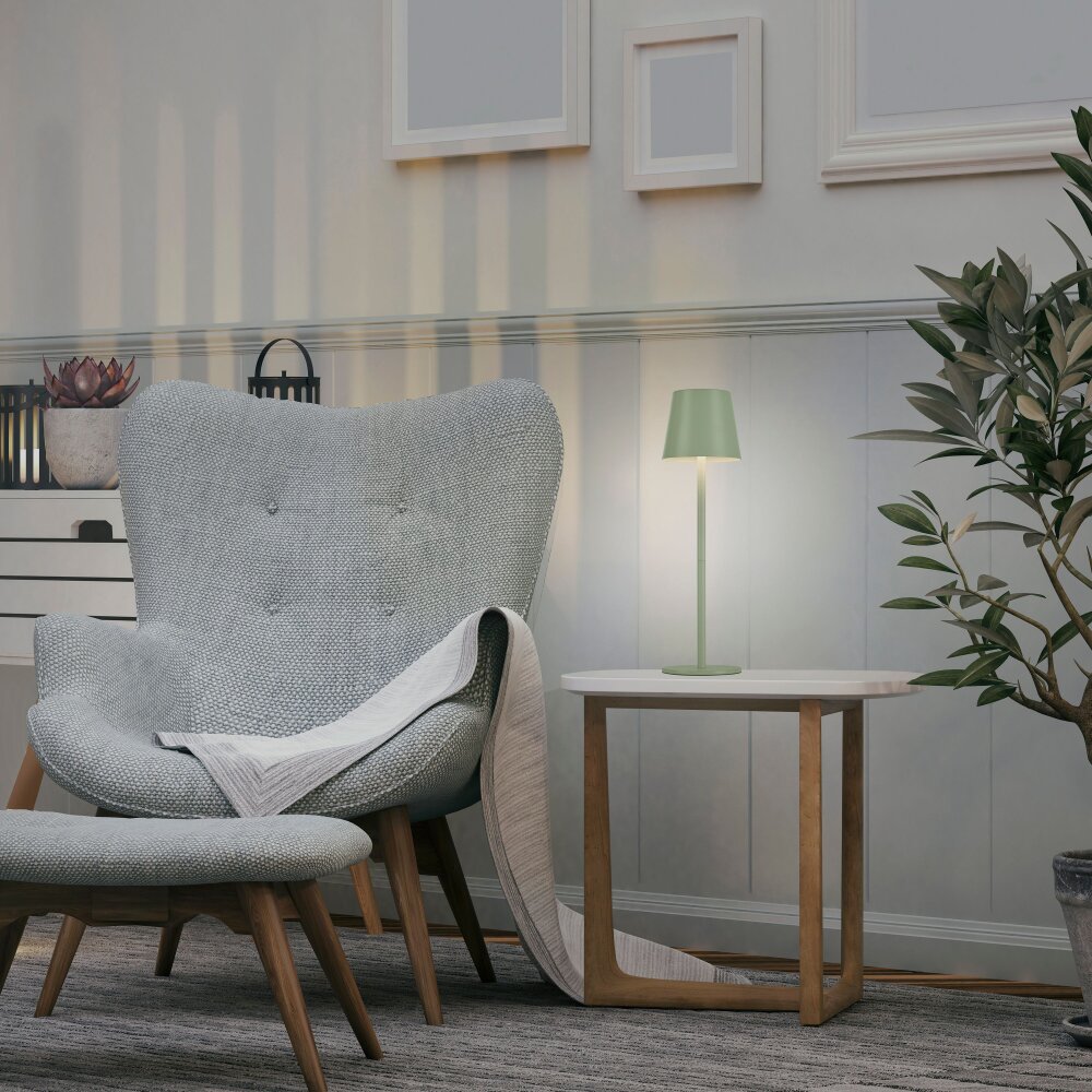 Leuchten Direkt EURIA Bordslampa LED Grön, 1-ljuskällor main product photo