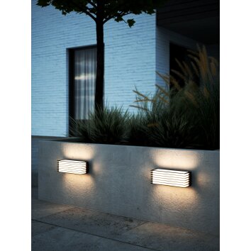 Nordlux FLUCTUS vägglampa utomhus Svart, 2-ljuskällor Nordlux FLUCTUS vägglampa utomhus Svart, 2-ljuskällor