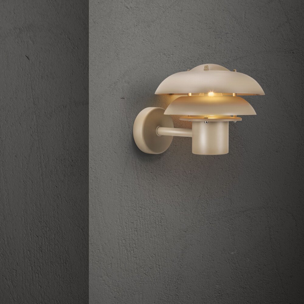 Nordlux KURNOS vägglampa utomhus Sandfärgad, 1-ljuskällor main product photo
