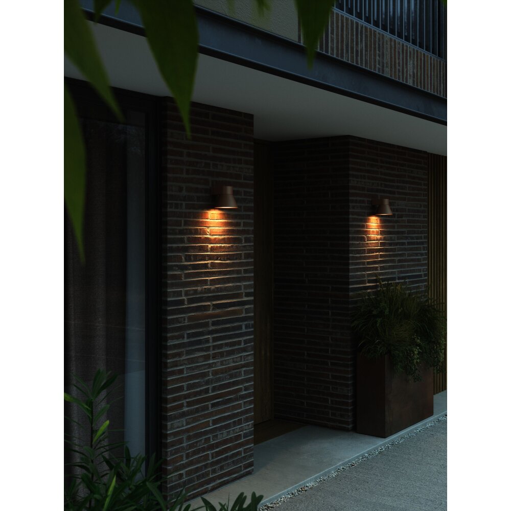 Nordlux KYKLOP vägglampa utomhus Rostfärger, 1-ljuskällor main product photo