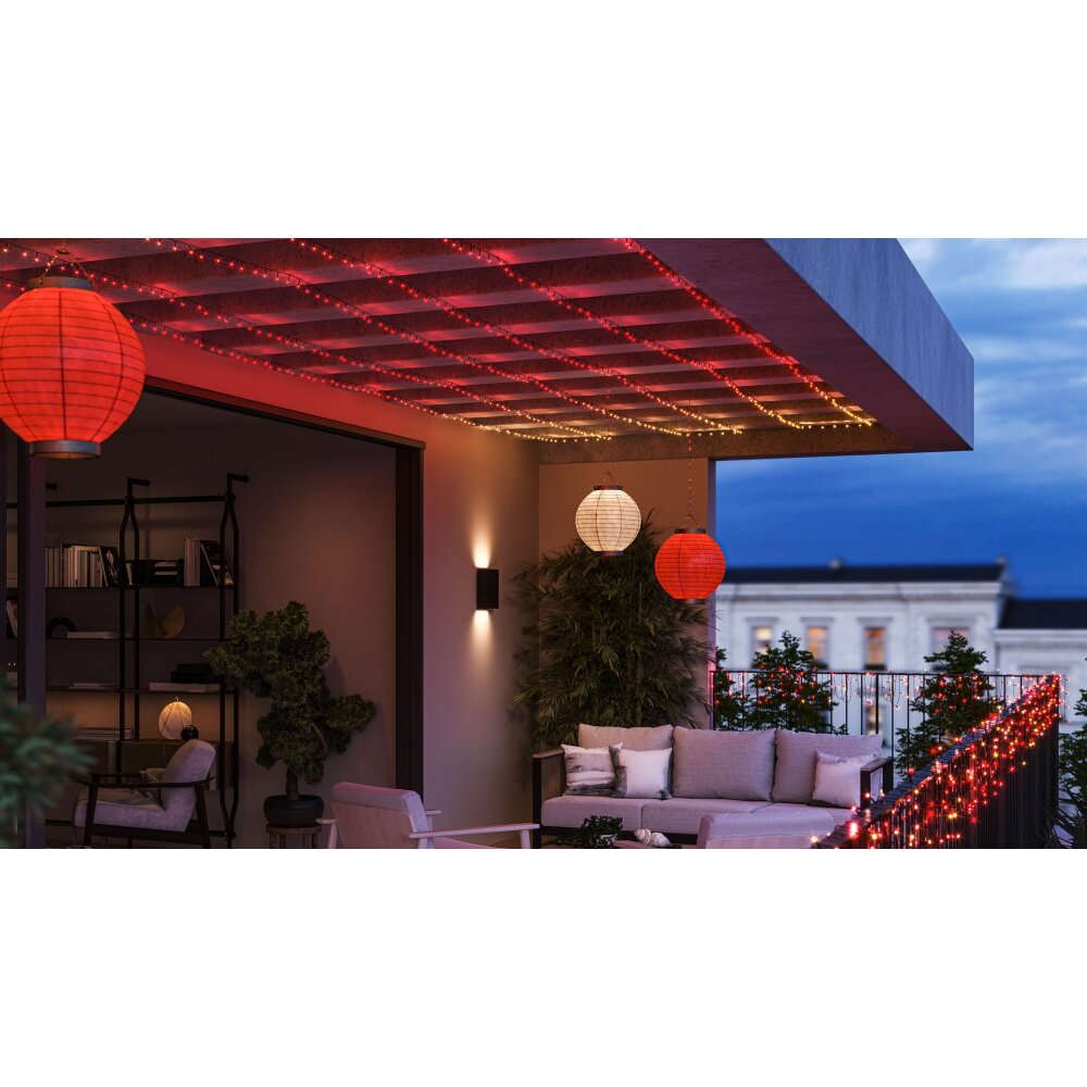 Philips Lampor Festavia Ljuskedja LED Svart, 500-ljuskällor, Färgväxlare main product photo