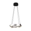 Trio Lampor Thompson Pendelbelysning LED Borstad aluminium, 1-ljuskällor, Fjärrkontroll, Färgväxlare