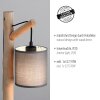 Leuchten Direkt TRIBU Bordslampa Naturfärger, Svart, 1-ljuskällor