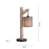 Leuchten Direkt TRIBU Bordslampa Naturfärger, Svart, 1-ljuskällor