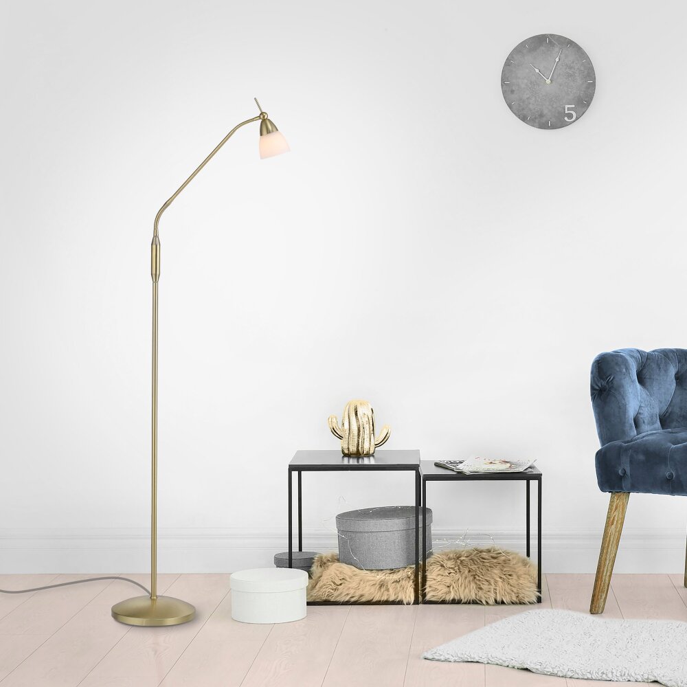 Paul Neuhaus PINO Golvlampa LED Mässing, 1-ljuskällor main product photo