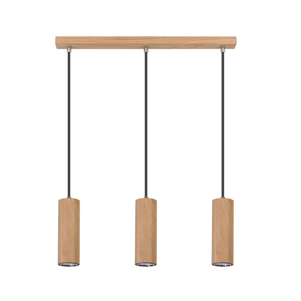 Chuquis Pendellampa LED Naturfärger, Svart, 3-ljuskällor main product photo