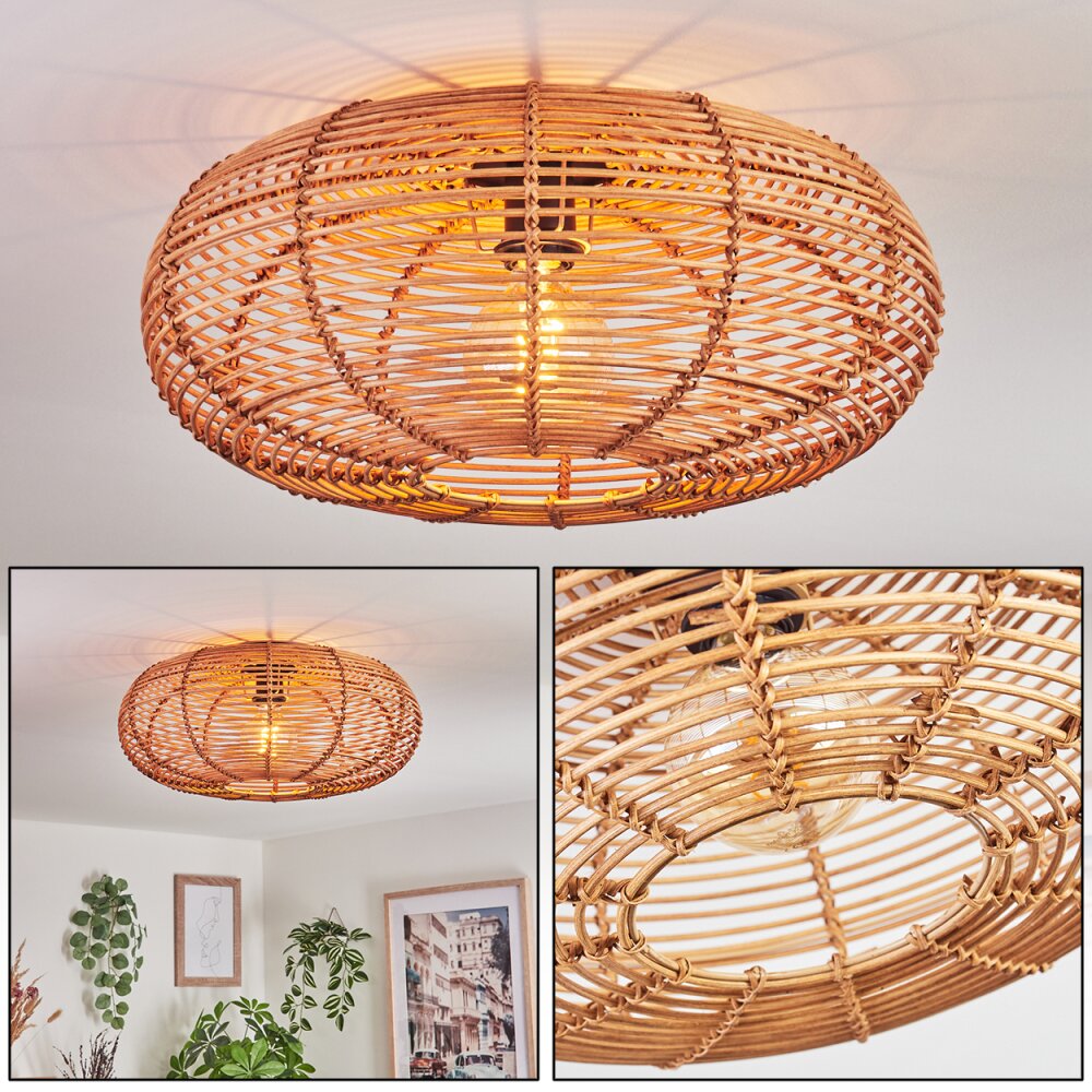 Mulstrand Taklampa Naturfärger, Svart, 1-ljuskällor main product photo