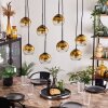 Koyoto Pendellampa 15 cm Guld, Klart, 8-ljuskällor