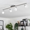 Holualoa Taklampa, Takstrålkastare LED Nickel matt, 4-ljuskällor
