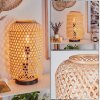 Bauro Bordslampa 30 cm Naturfärger, Svart, 2-ljuskällor