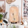 Bauro Bordslampa 30 cm Naturfärger, Svart, 2-ljuskällor