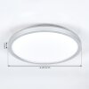 Pawcatuck Taklampa, Infälld lampa, Panel LED Krom, Vit, 1-ljuskällor