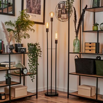 Maiford Golvlampa Svart, 3-ljuskällor Maiford Golvlampa Svart, 3-ljuskällor