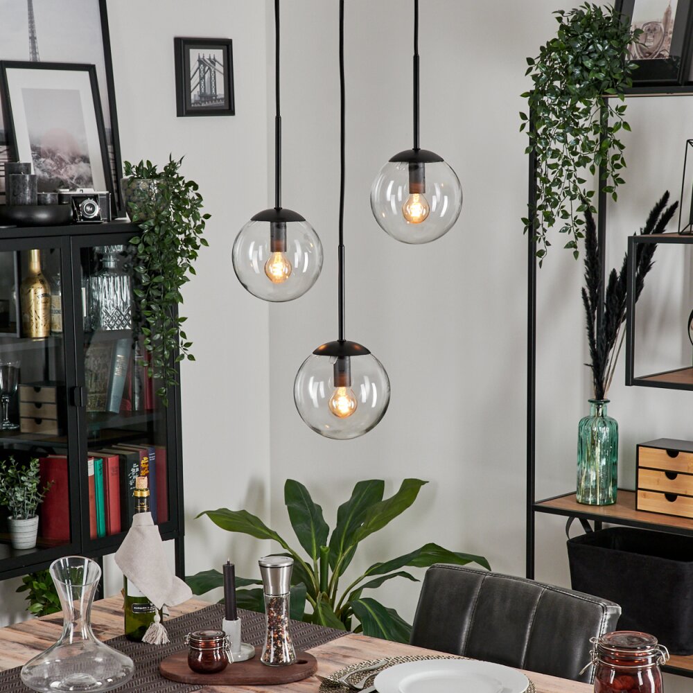 Gastor Pendellampa 15 cm Klart, 3-ljuskällor main product photo