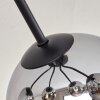 Koyoto Taklampa 52 cm Krom, Rökfärger, 5-ljuskällor