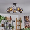 Koyoto Taklampa 52 cm Krom, Rökfärger, 5-ljuskällor