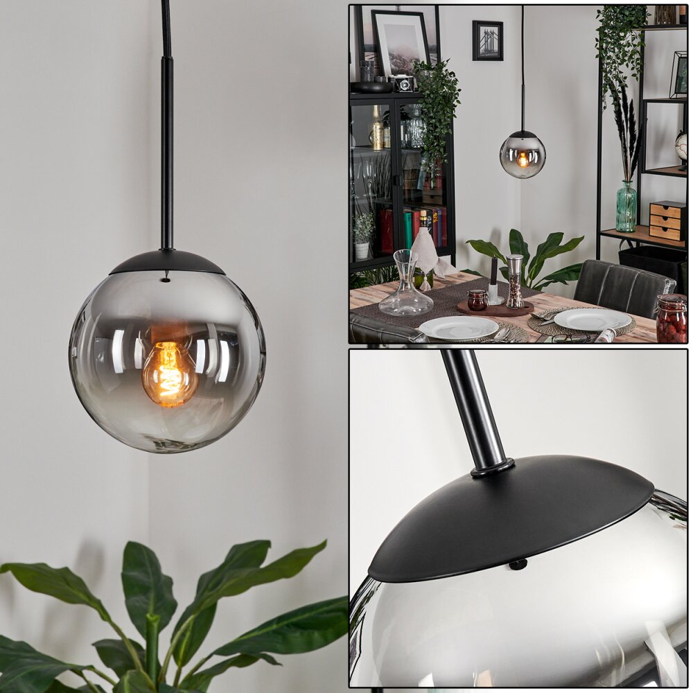 Gastor Pendellampa 15 cm Krom, Klart, Rökfärger, 1-ljuskällor main product photo