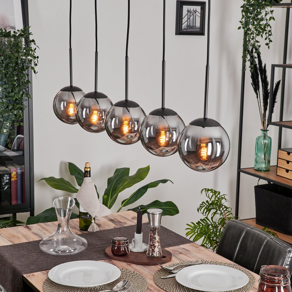 Gastor Pendellampa 15 cm Rökfärger, 5-ljuskällor main product photo